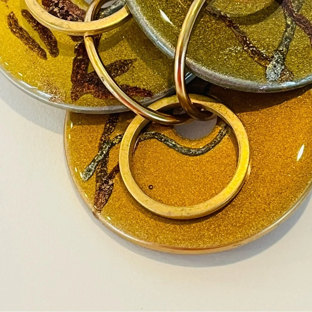 Vintage Jorgel Earth Tone Brooch